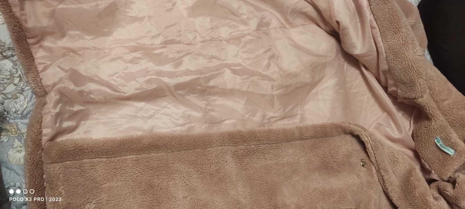 шубка Тедди, пыльно-розовый