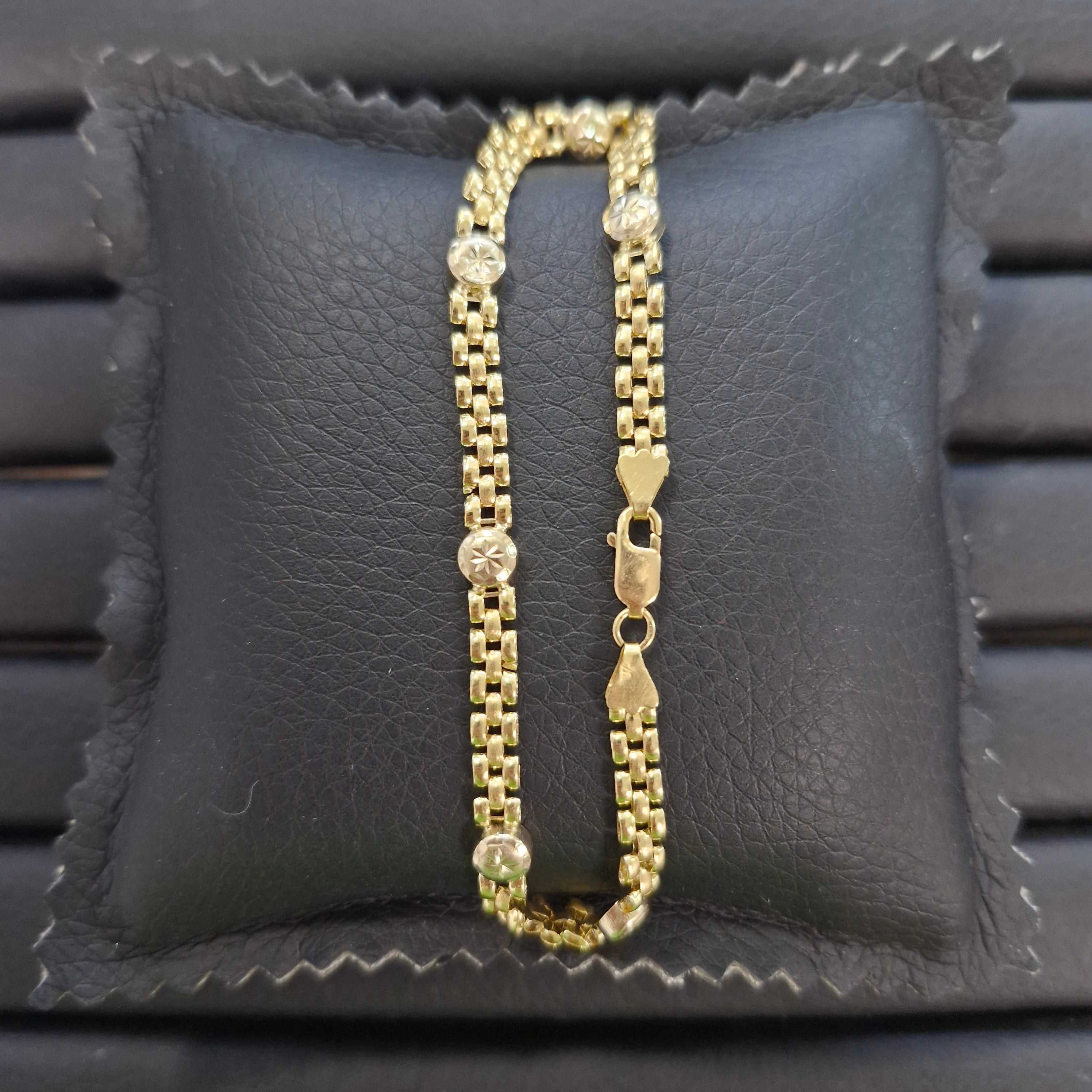 ( B31273.1 / Ag28 Doi Baieti ) Bratara Aur 18K - 7.55 grame / 3095 lei