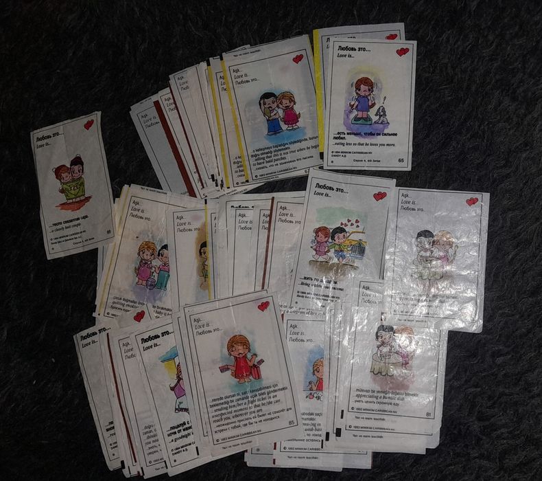 Вкладыши Love is кетки