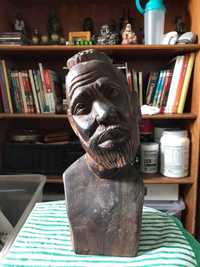 Statuie africana de vanzare,arta africana,sculptura lemn masiv.