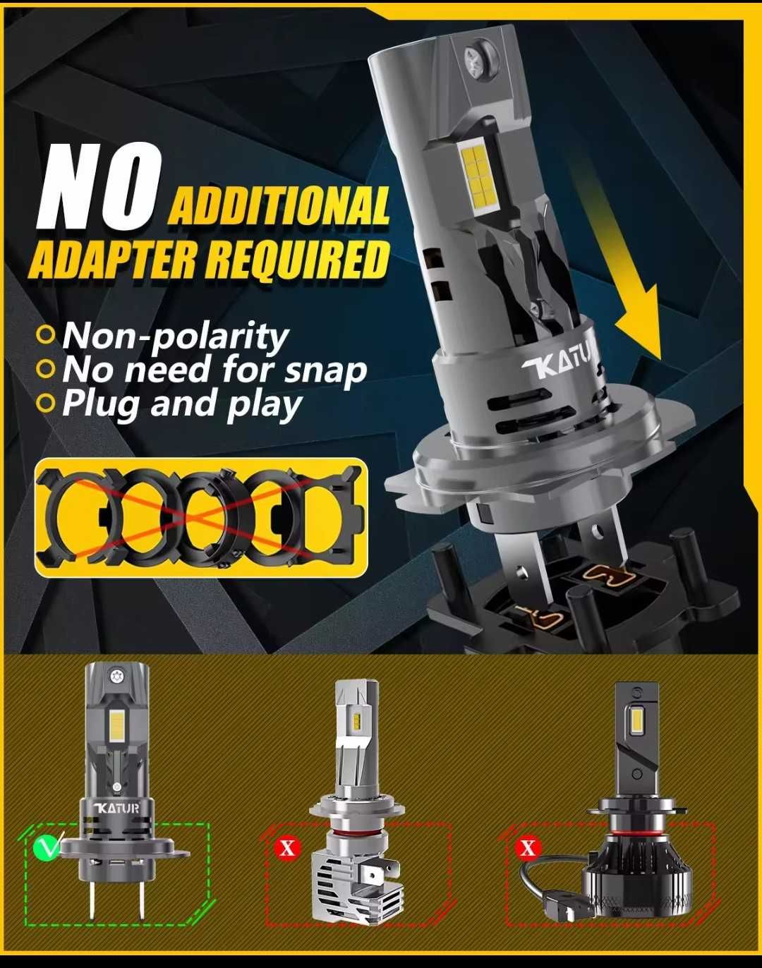 LED Katur 2x Canbus H7 лед крушки