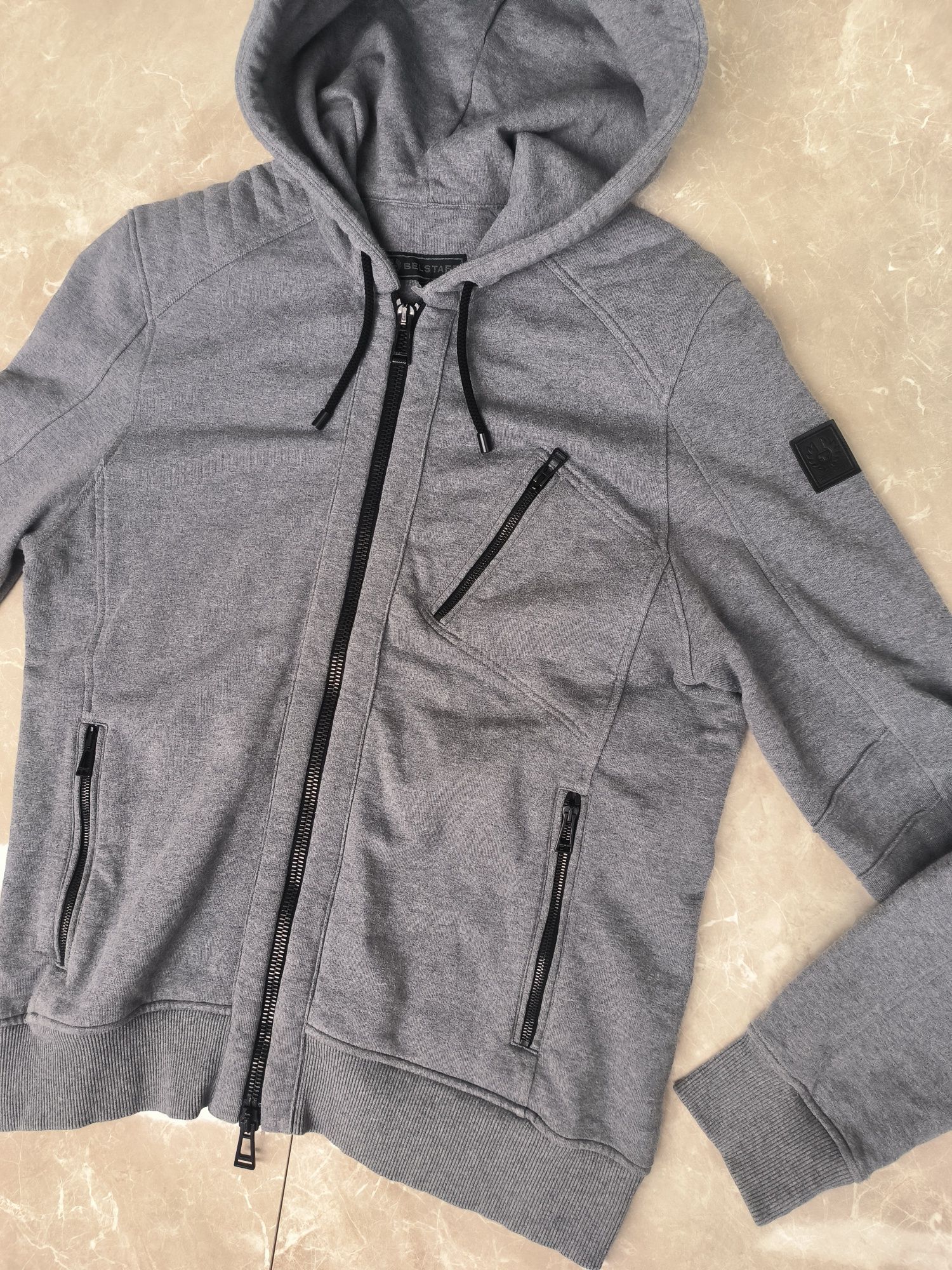 Belstaff Mens Grey Headley Hooded Sweatshirt
Mens Grey Headley Hooded