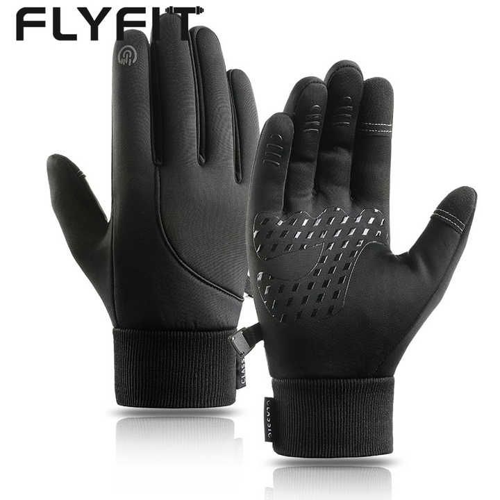 Зимние перчатки, с сенсором, черные