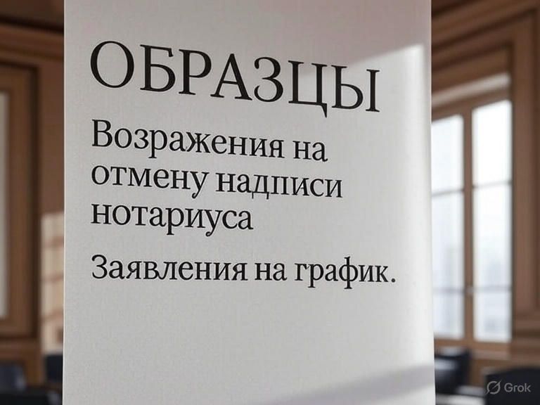 Снятие арестов и графики. Образцы заявлений на график и возражения