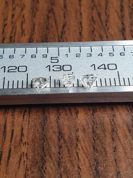 lot diamante naturale PRINCESS cut 0,9ct