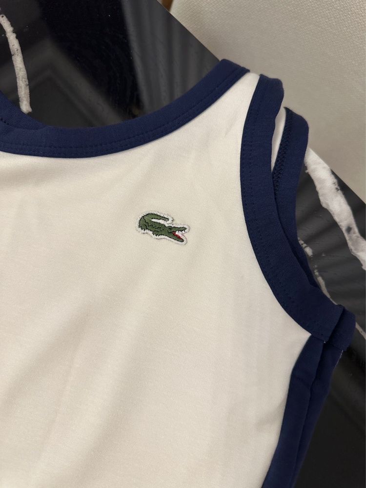 Бяла дълга рокля lacoste