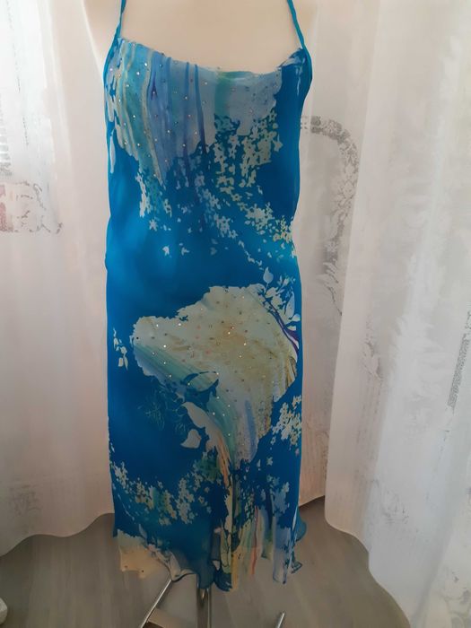 rochie ocazie superba din matase naturala