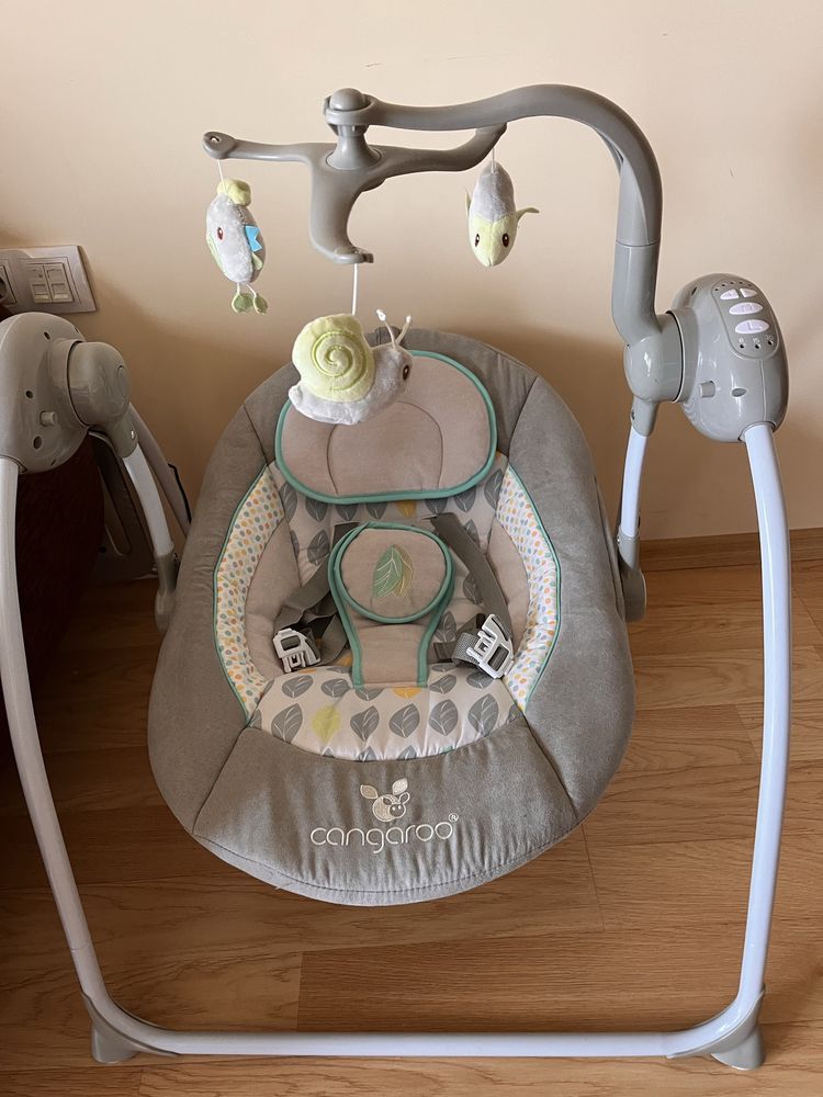 Електрическа бебешка люлка Cangaroo baby swing plus