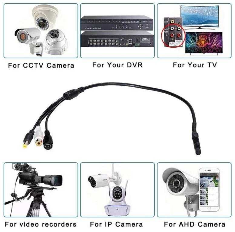 CCTV Микрофон за Видеонаблюдение Система Аудио Мониторинг DVR XVR NVR
