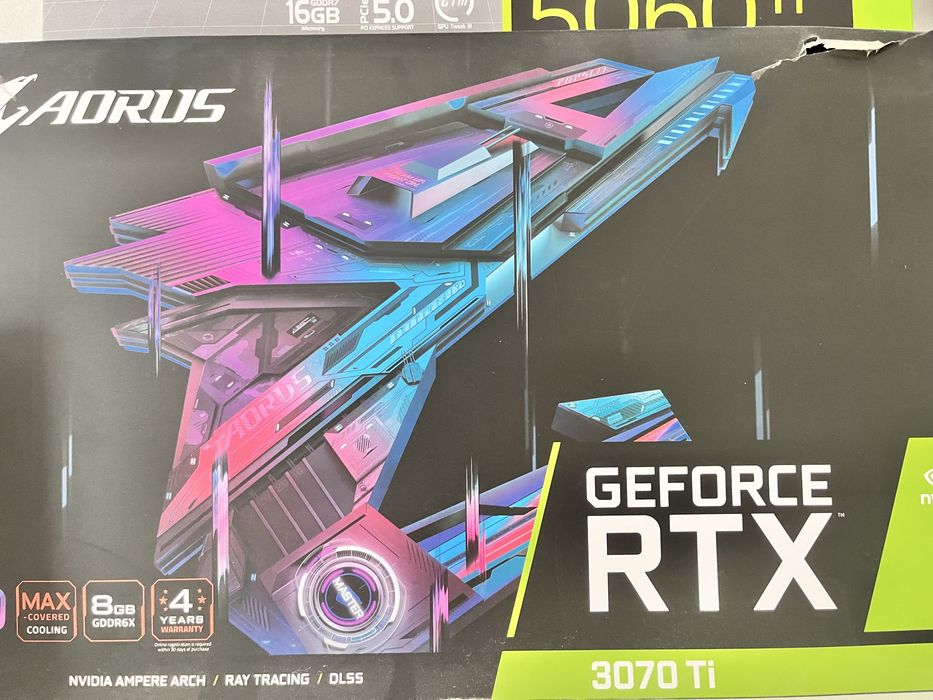 Видеокарта RTX 3070 Ti AORUS Master 8GB