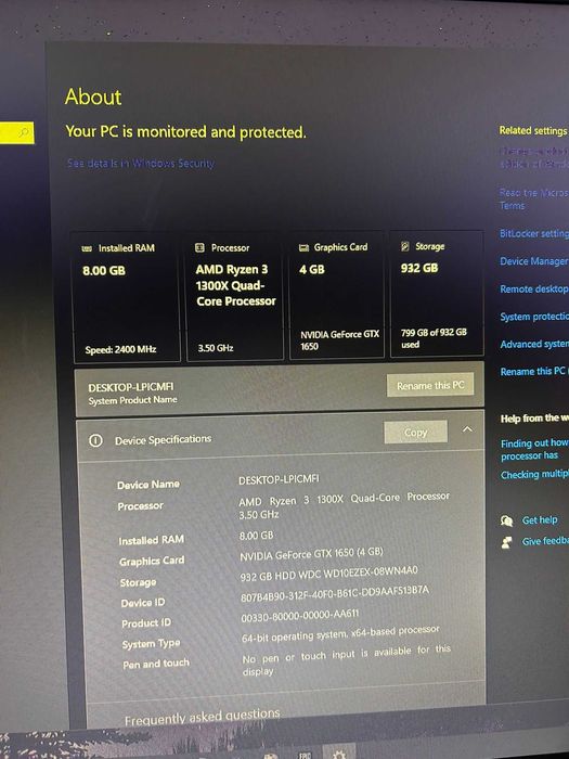 Setup de gaming low-mid end