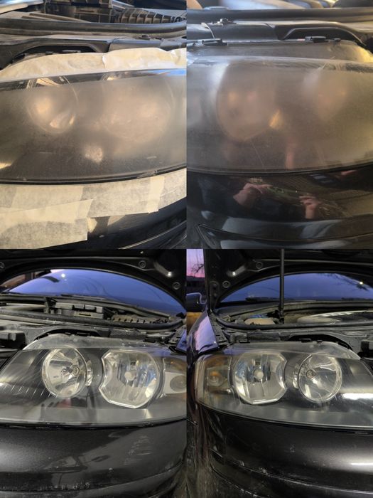 polish faruri + detailing interior
