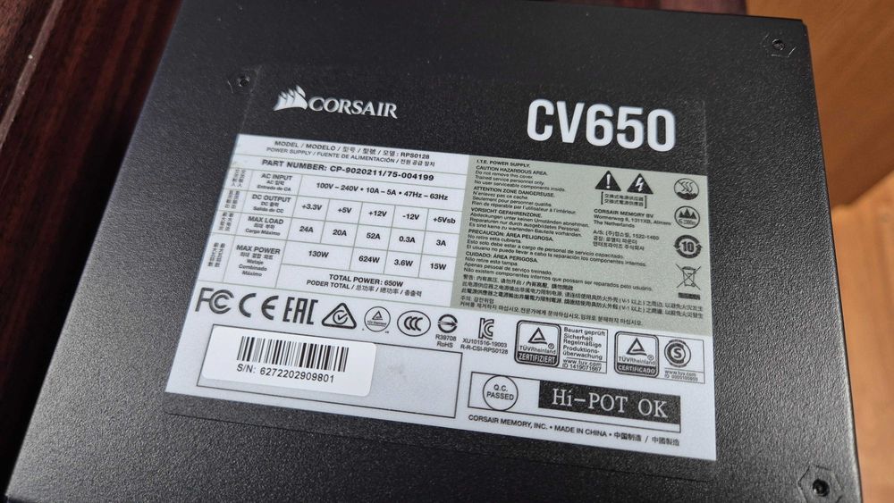 Sursa Corsair CX650 80+ Bronze 650W