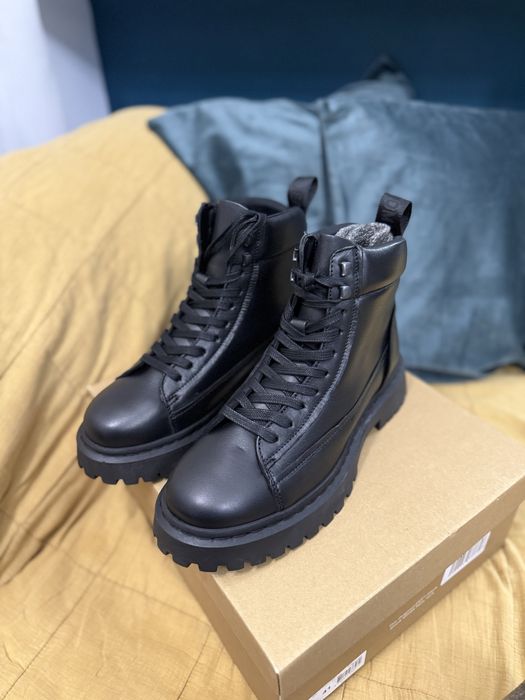 Tommy Jeans Lace Up Boot bocanci piele neagra marimea 42 noi originali