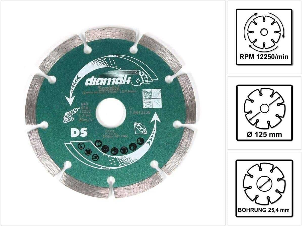 диамантен диск Makita, диамантина 125x22,23 Diamak