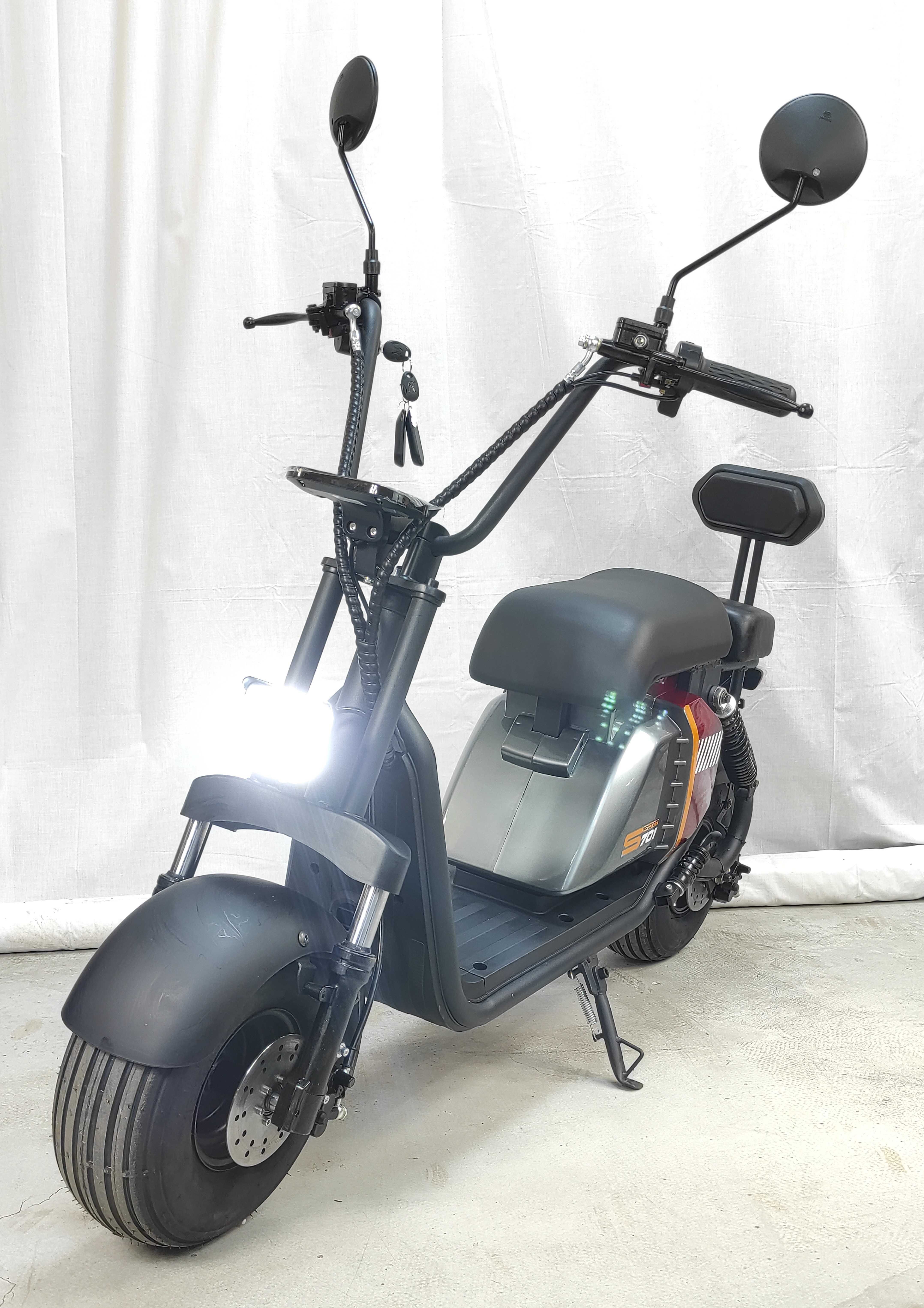 Електрически скутер ситикоко EcoWay Middle 701 500W бордо цвят