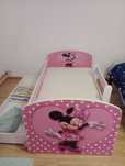 Pat copii cu sertar si saltea Minnie Mouse