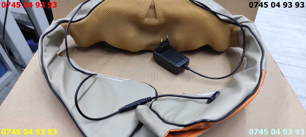 aparat de masaj cu alimentare butoane de comanda si alimentator