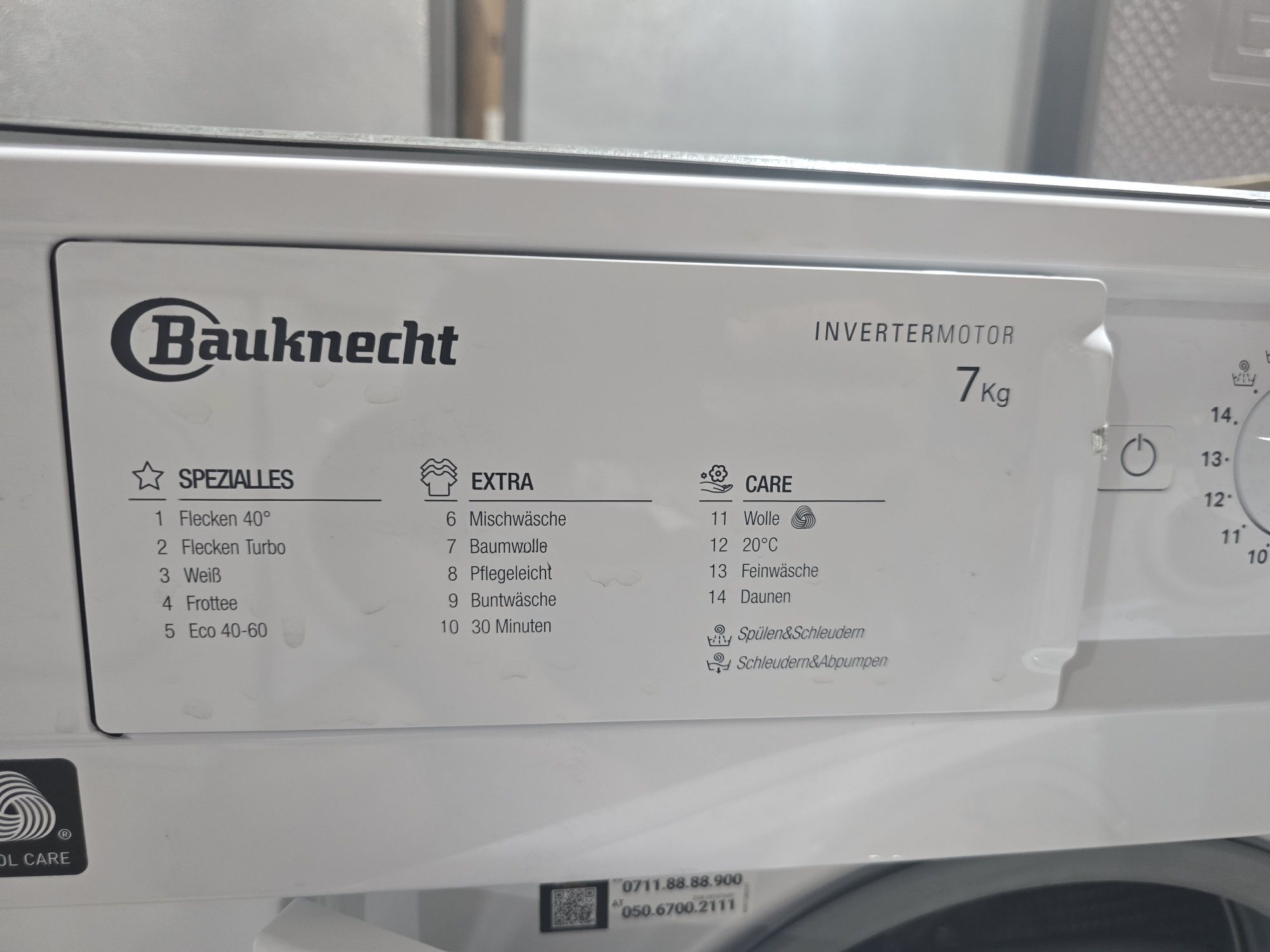 Инверторна пералня за вграждане Bauknecht BI WMBG 71483E DE N, 7 кг,