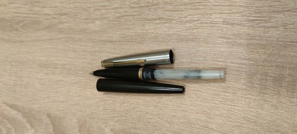 Stilou Parker 45 penita aur 14k, stilou Omas, Pierre Cardin