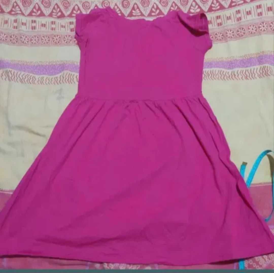 Rochie fucsia cloș bumbac M