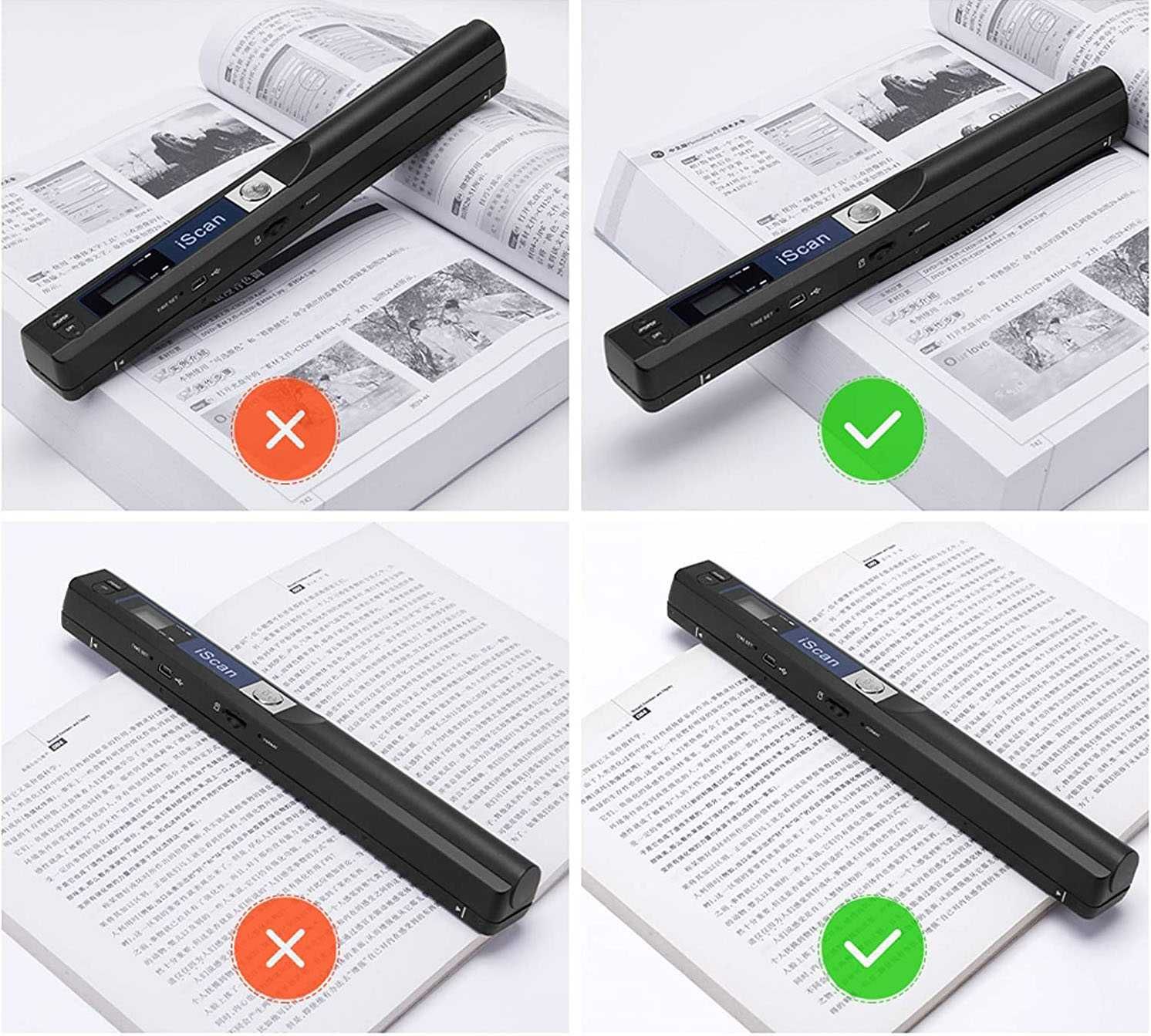 Scanner Portabil iScan de 900DPI, JPG, PDF, A4, Carti, Reviste, Ziare