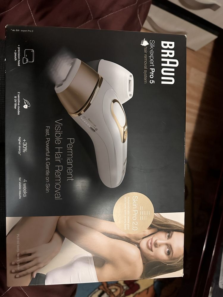 Epilator IPL Braun Silk-Expert Pro 5 Pl5160 senzor automat &continuu