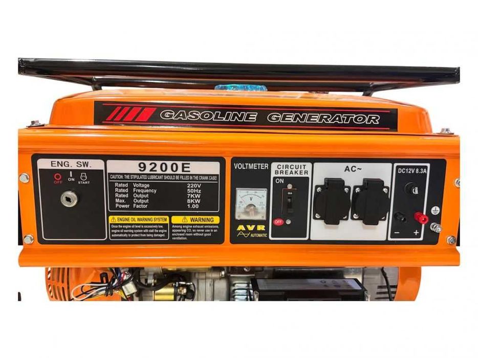 Генератор за ток 8 kW, бензинов, монофазен,AVR,ел. стартер, Titan