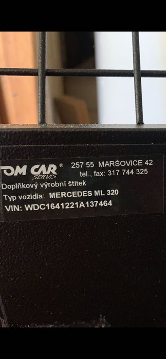 Оригинална метална решетка / преграда / за багжник Mercedes ML w164