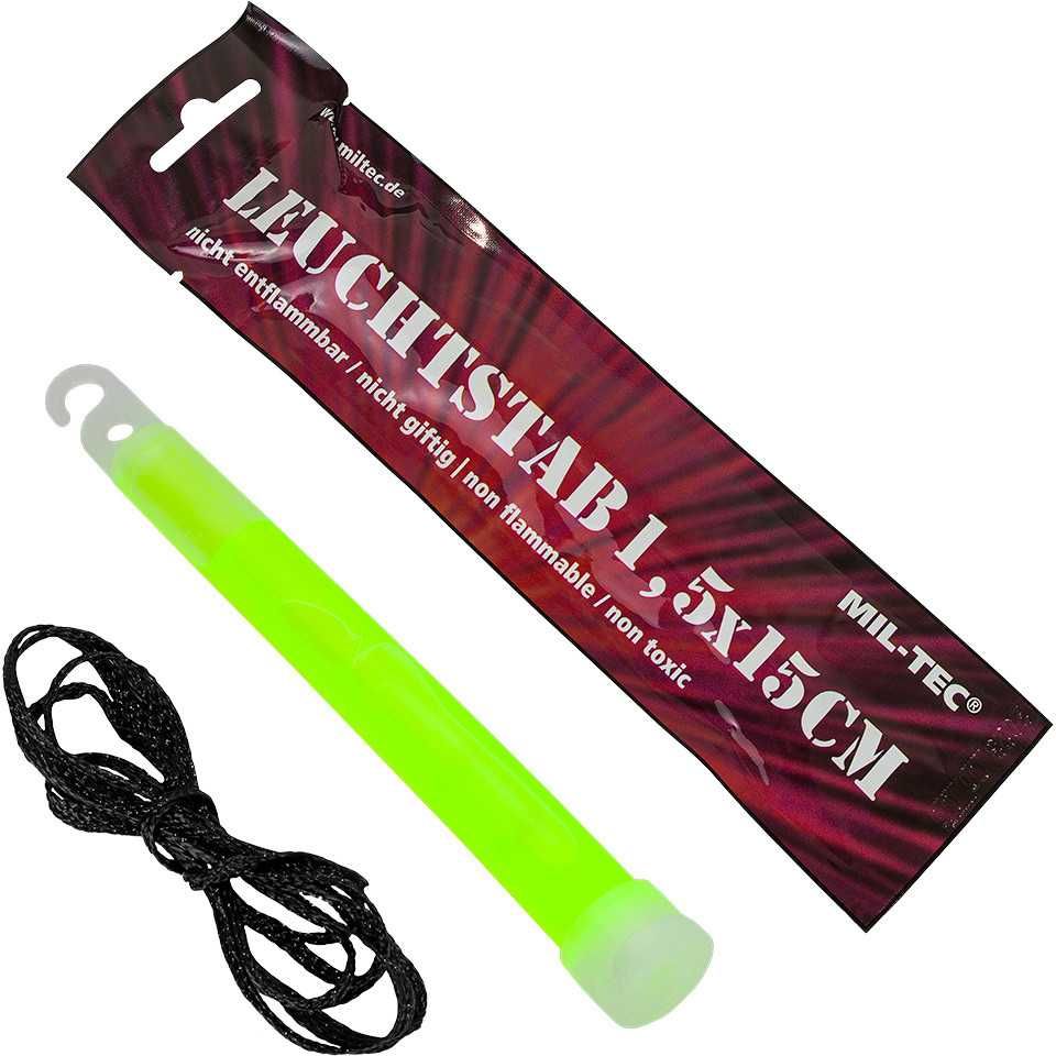 Airsoft Baton Luminos LEUCHTSTAB 15cm Verde Mil-Tec