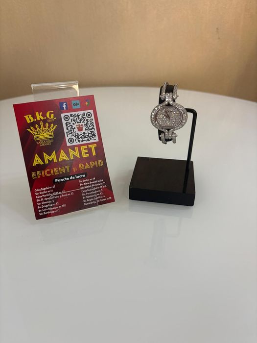 Ceas din aur de 18K cu diamante DeLaneau Amanet BKG