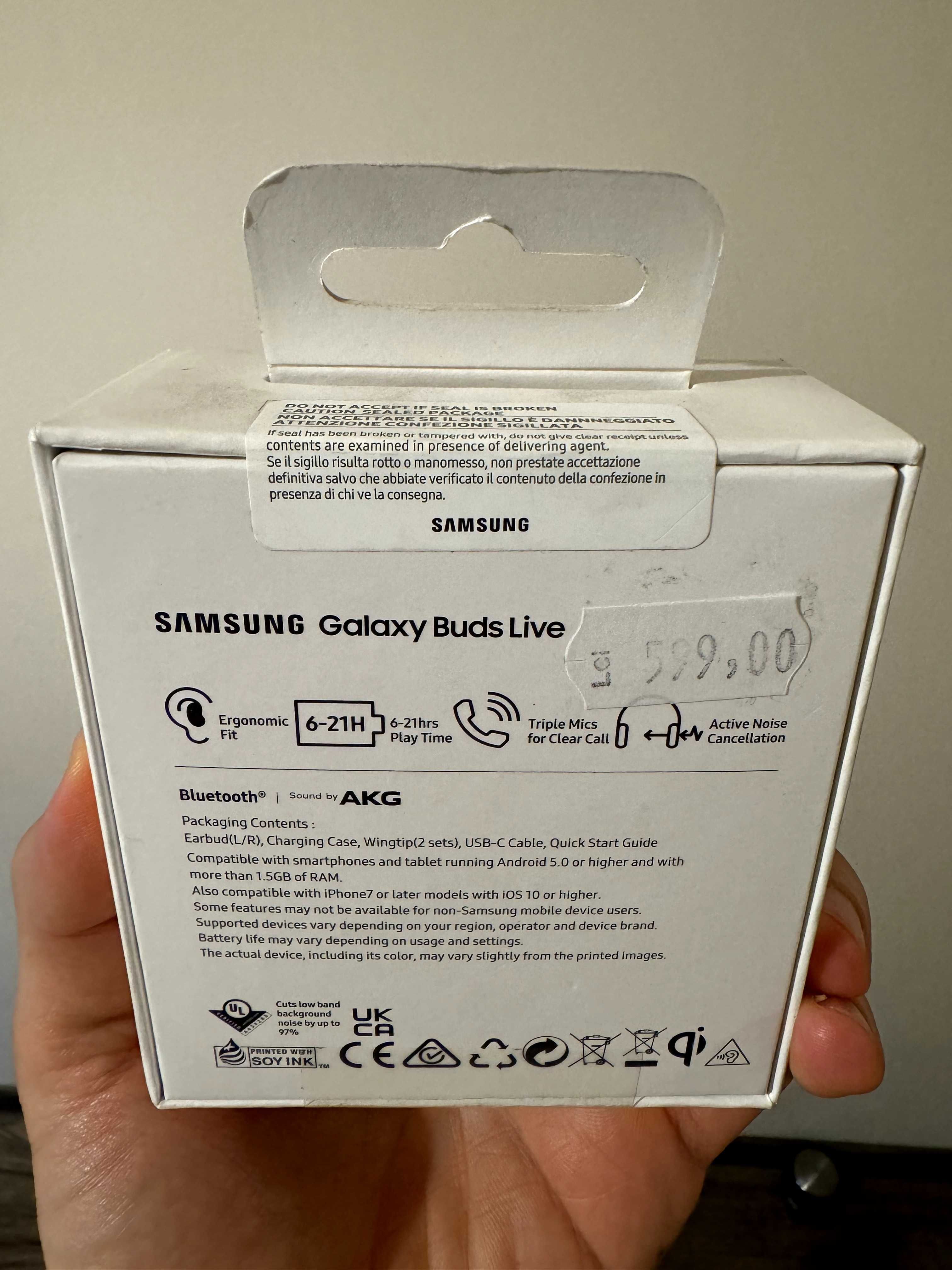 Samsung Galaxy Buds Live - Produs original, nou si sigilat