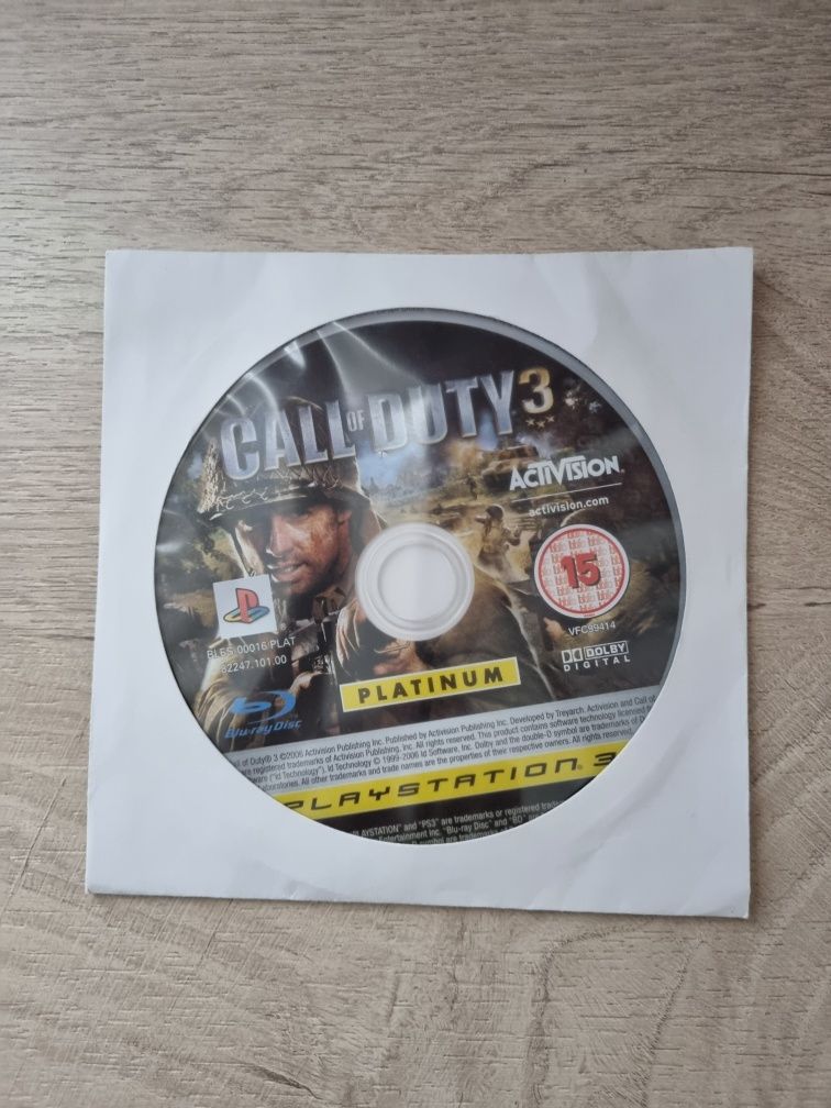 Оригинален диск Call Of Duty 3 за Playstation 3