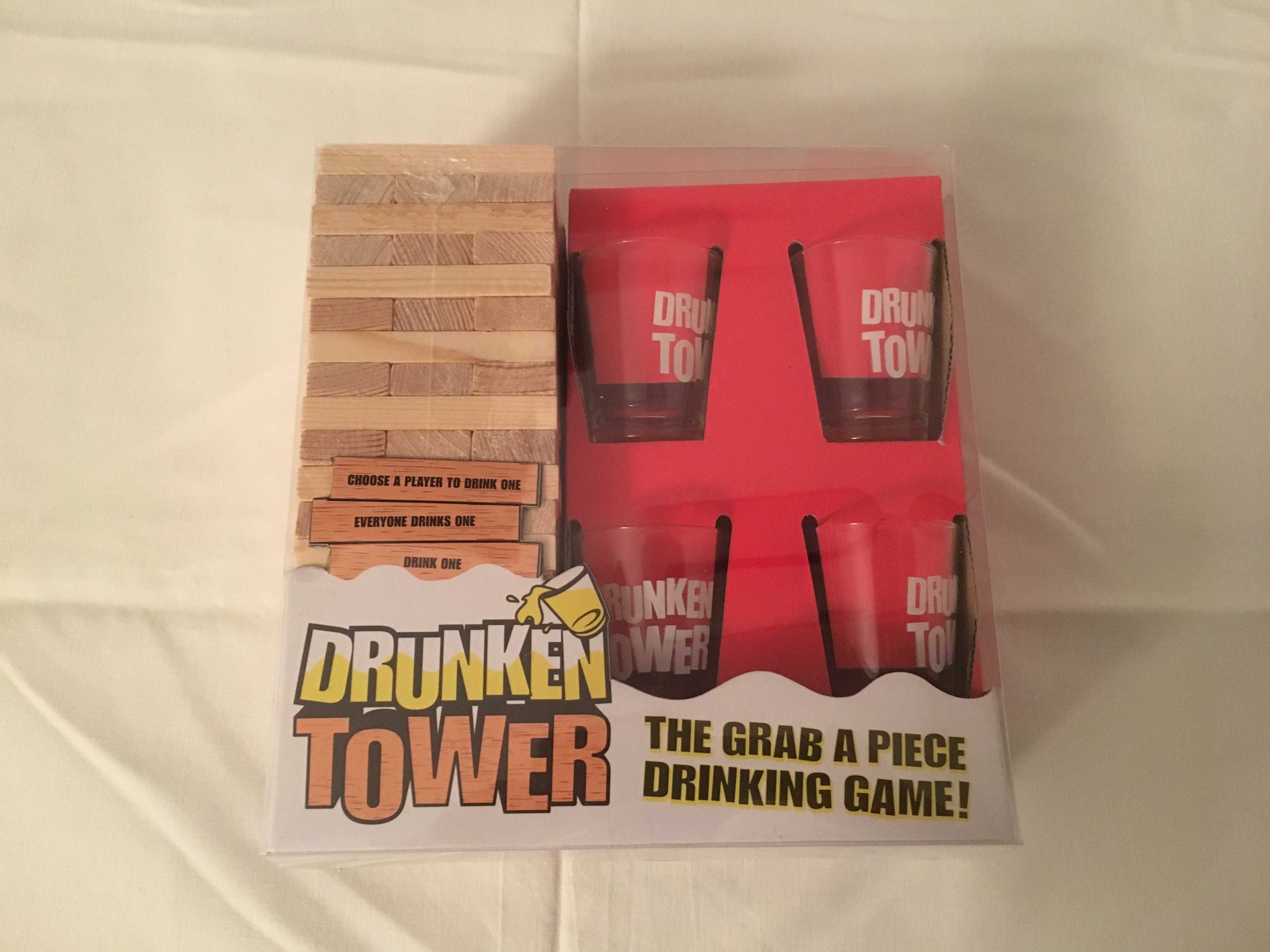 Jenga Drinking Set. Drunken Tower – cadoul ideal. Sigilat!