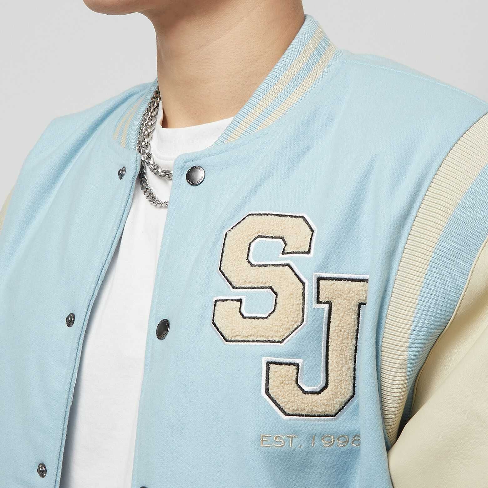 НОВО Sean John SJ Script Logo College Jacket ОРИГИНАЛНО мъжко яке XL