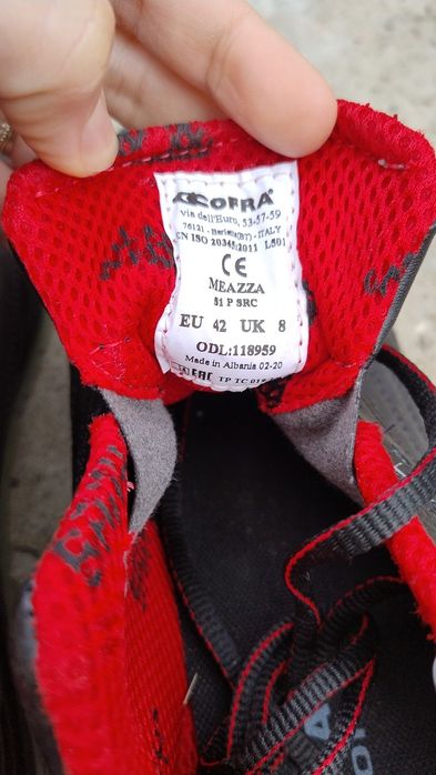 Pantofi de lucru Cofra, bombeu metalic, mărimea 42