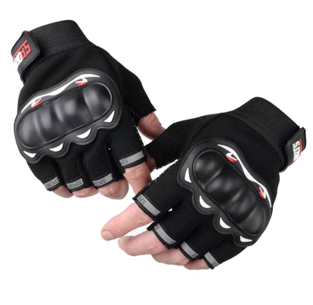 Новые, летние защитные мото перчатки (без пальцев)