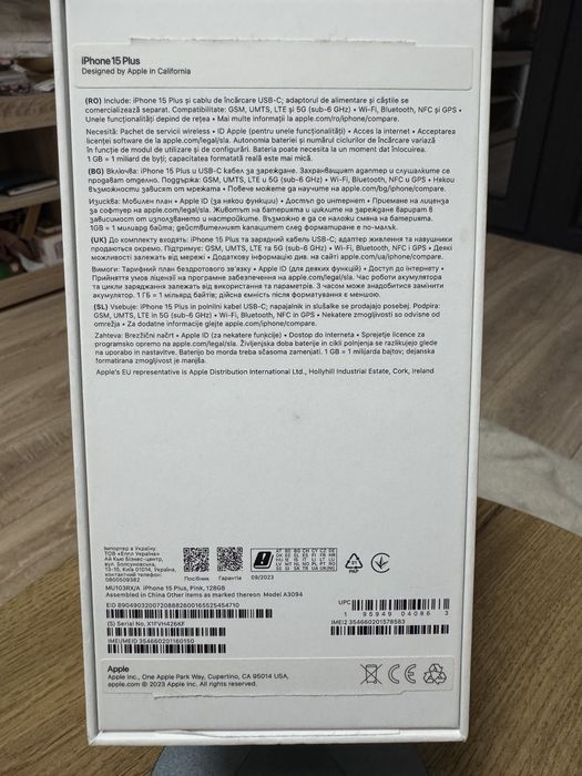 Iphone 15 plus Roz 128 gb