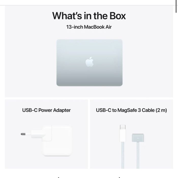 Apple Macbook Air 13.6 inch Sky Blue