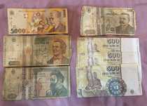 Vand bancnote vechi 200 lei 500 lei 1000 lei si 5000 lei