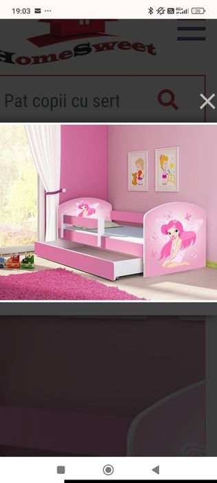 Vând pat de copii pentru fetițe