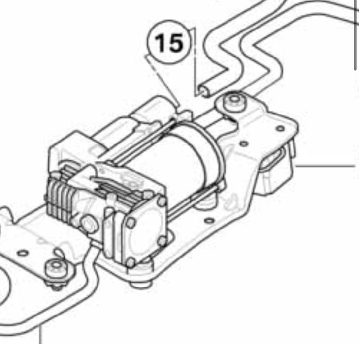 Compresor Perne Aer Suspensie Pneumatica Pompa Bmw X5 X6 E70 E71 06-13
