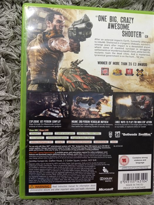 Transport curier 5 lei orice Joc/jocuri Rage Xbox360/xbox one