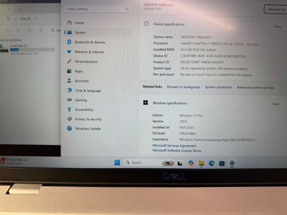Dell Latitude 5510, 15.6", Intel Core i7-10810U, Factura & Garantie