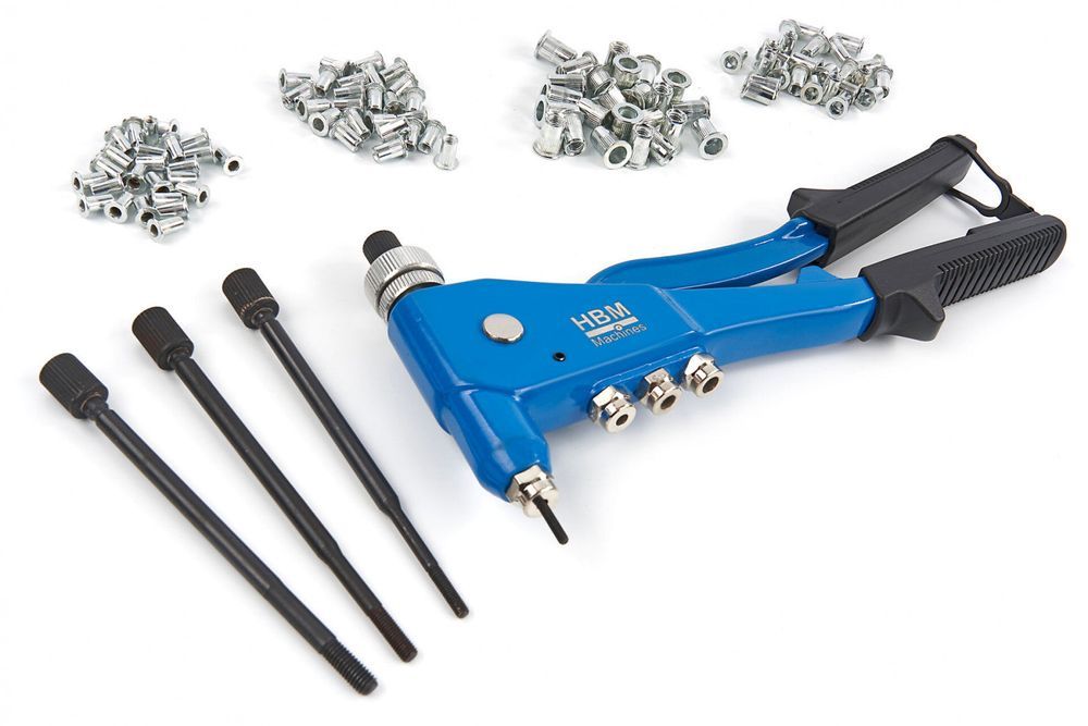 Set cleste pentru nituit piulite m3-m6 106 piese hbm machines olanda