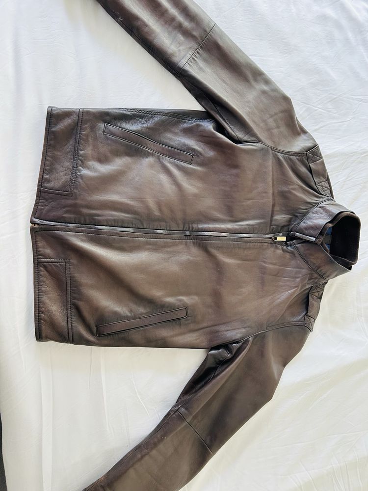 Кожено яке Massimo Dutti размер M
