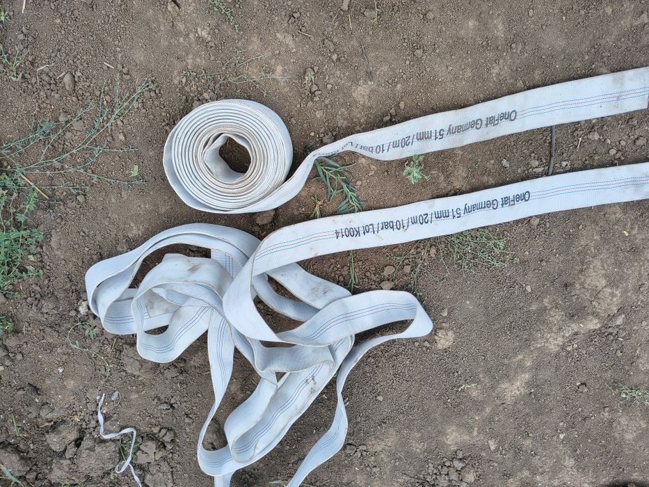 Furtun pompieri , motopompa irigații 10 bari, 20 m