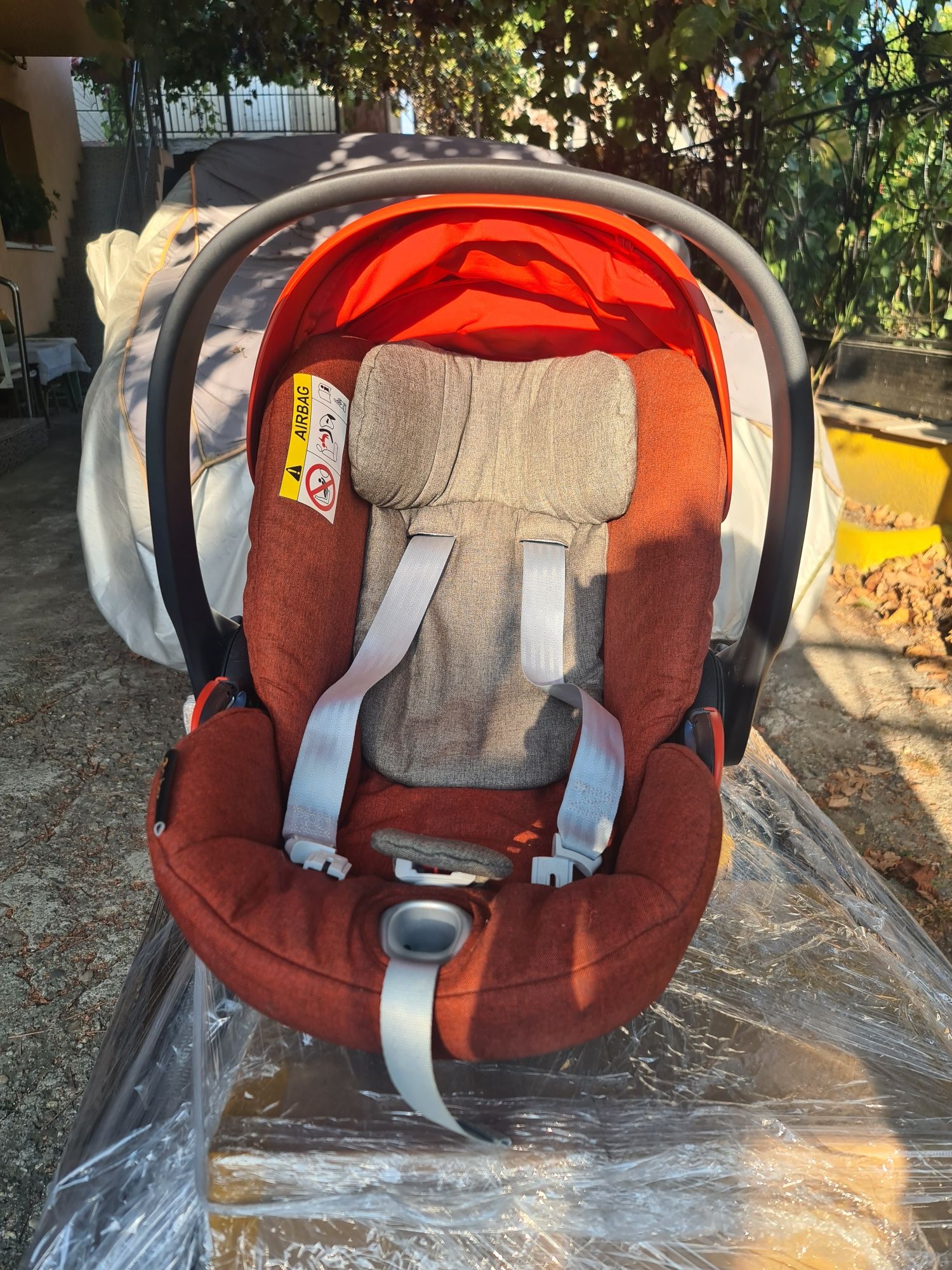 Carucior 3 in 1 SET Cybex Platinum Priam Q Autumn Gold