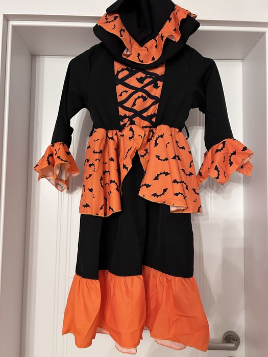 Rochie Halloween Vrajitoare fete 5 - 6 ani