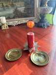 MA413 Set de 3 obiecte alama - sfesnic stea 9cm diam si 2 farf 11diam